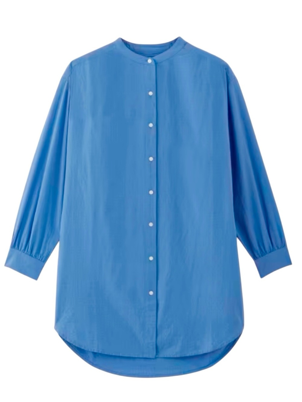 NWT Everlane Gauze Oversized Button Up Shirt Blue Opal Womens Size Large / XL - Picture 2 of 15